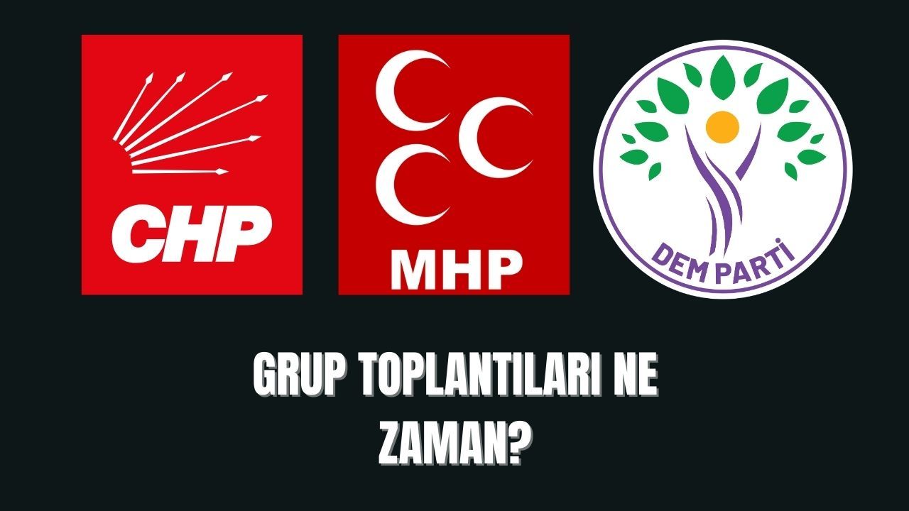 CHP, MHP ve DEM Parti Meclis grup toplantıları bugün (25 Haziran) gerçekleşecek