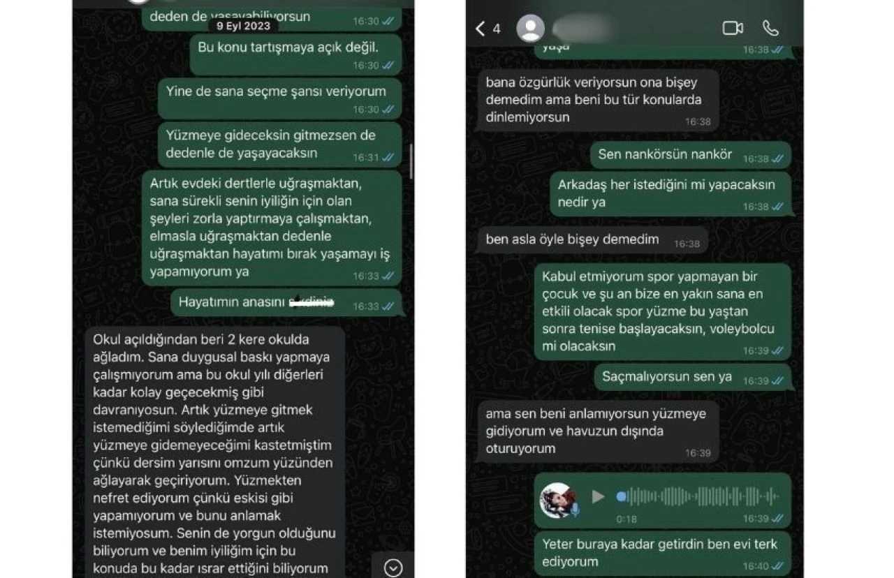 Deniz Akkaya kızı Ayşe ile mesajlarını ifşaladı! Hakaret ve küfürler havada uçuştu