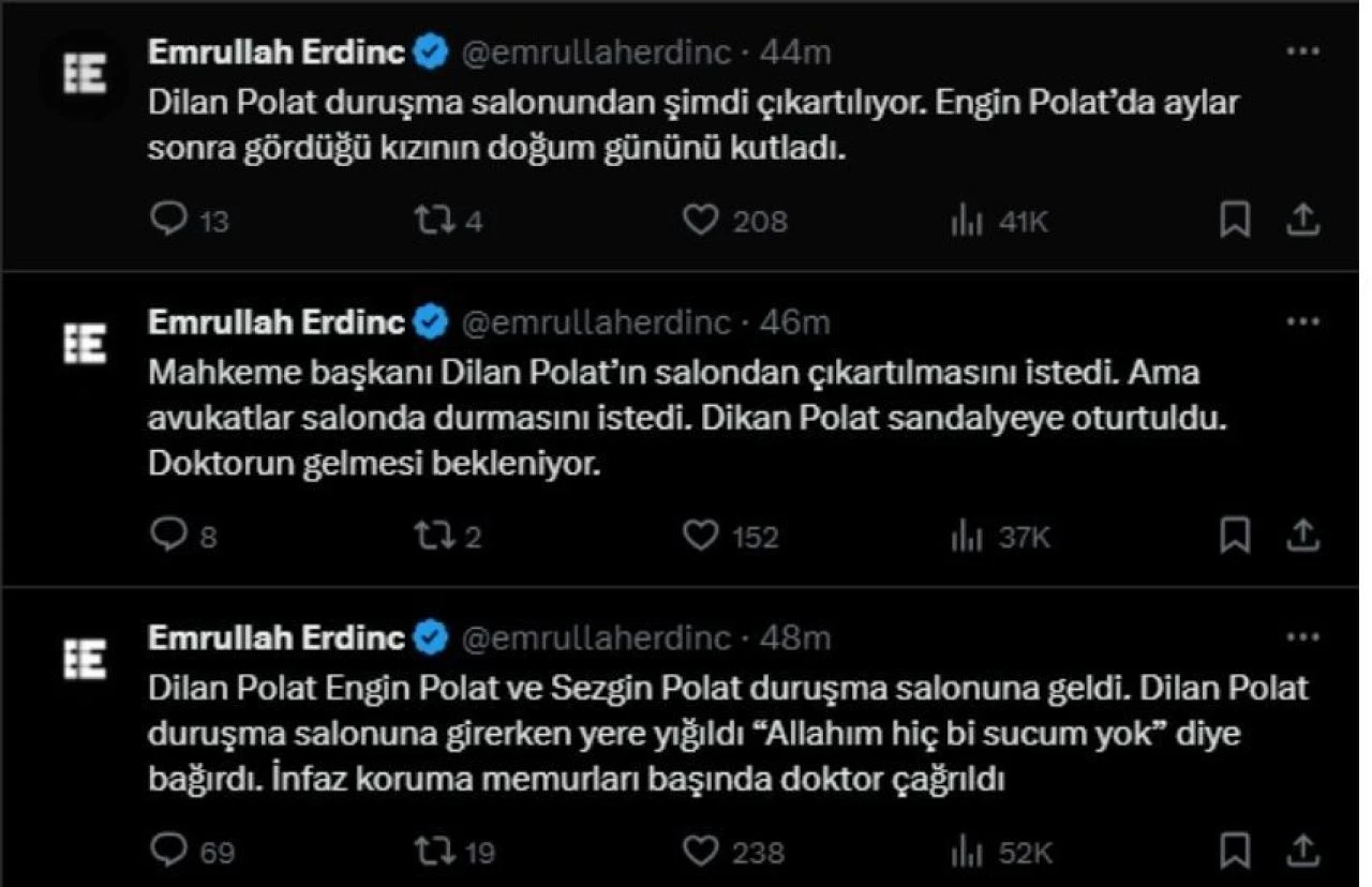 Dilan Polat, duruşma salonunda bayıldı! ''Hiçbir suçum yok''