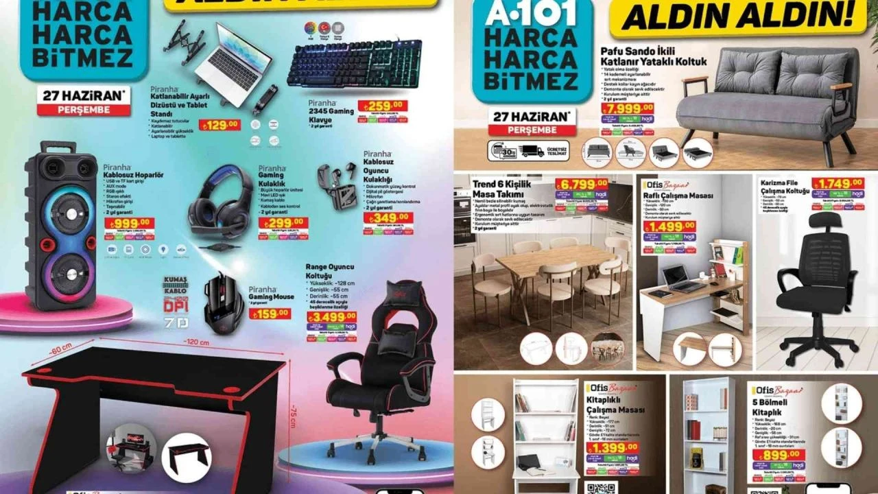 A101 aktüel 27 Haziran 2024 kataloğu! 125 CC benzinli motosiklet geliyor!