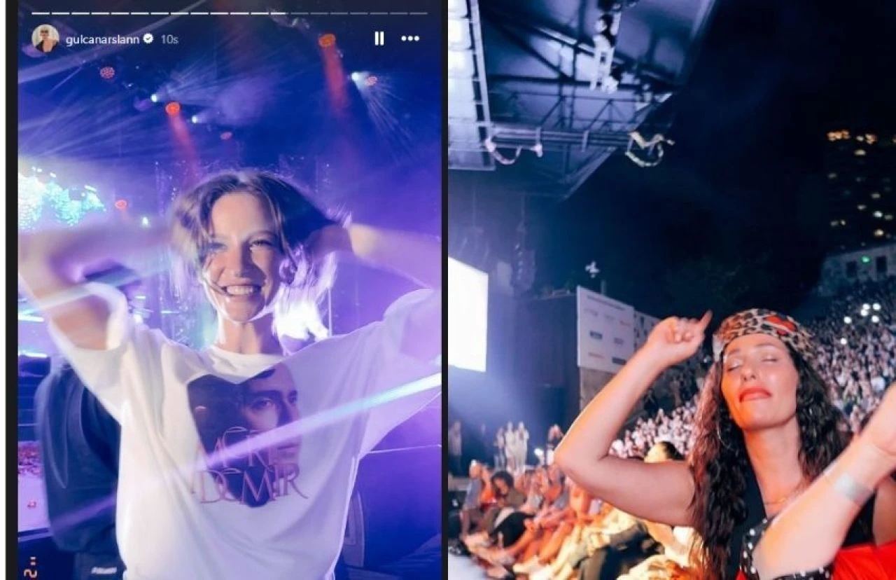 Serenay Sarıkaya, sevgilisi Mert Demir konserinde kayınvalidesiyle tanıştı