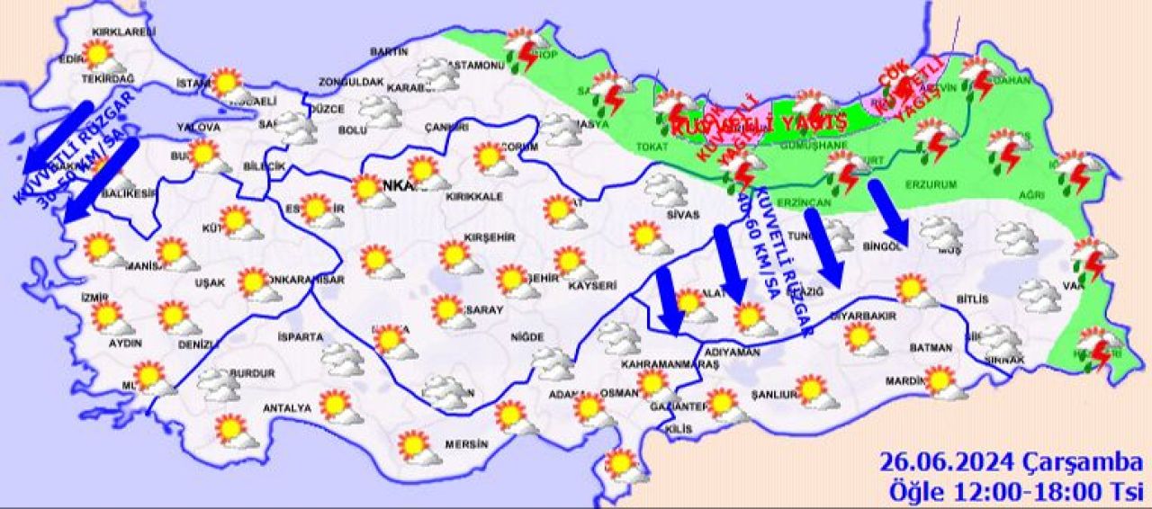 Sıcaklık kavururken Meteoroloji'den 5 il için sarı kodlu uyarı! - 2. Resim