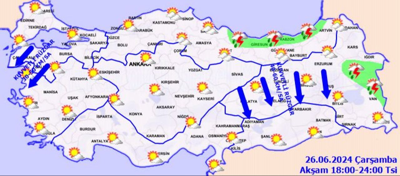 Sıcaklık kavururken Meteoroloji'den 5 il için sarı kodlu uyarı! - 3. Resim