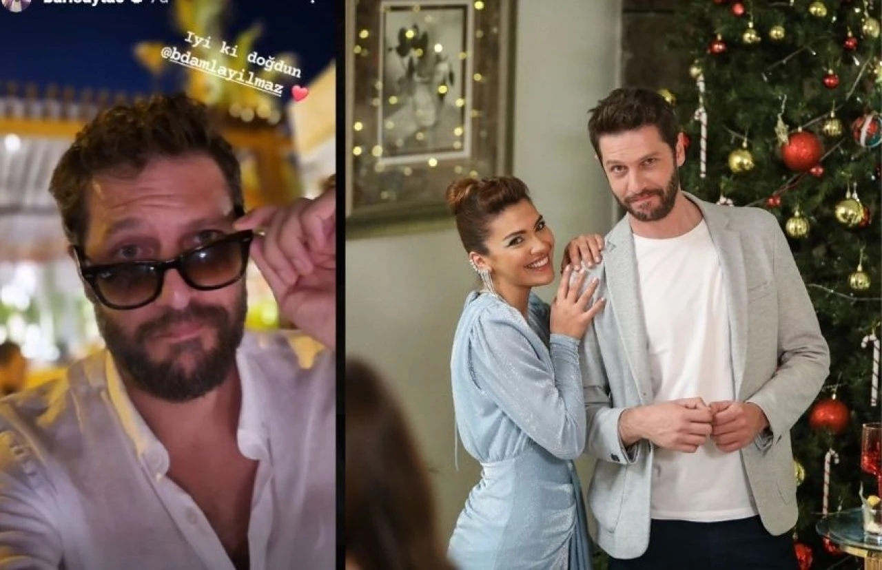 Yasak Elma ekibi Biran Damla Yılmaz'ın doğum gününde buluştu! Gözler Yıldız Argun'u aradı