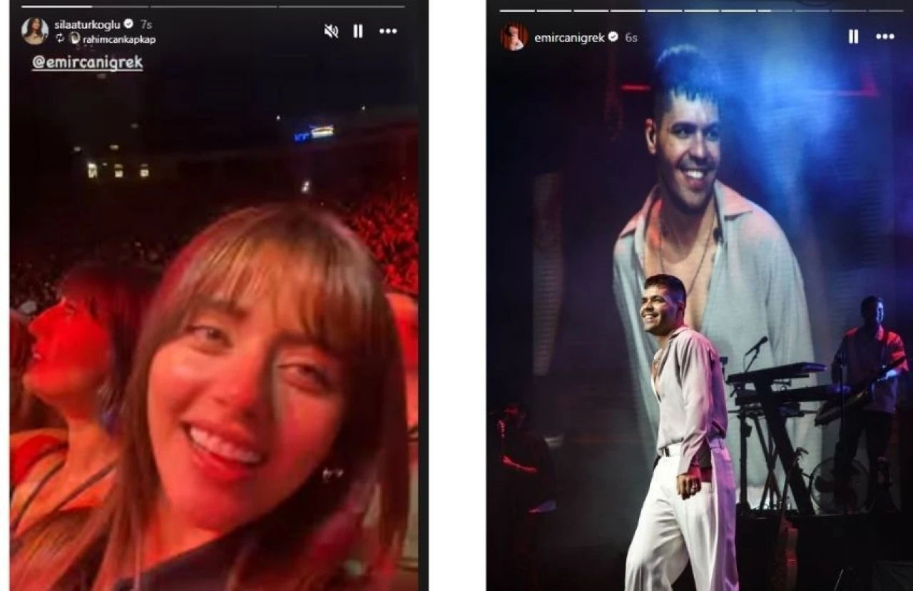 Harbiye'de havada aşk kokusu var! Emir Can İğrek konserinde Sıla Türkoğlu detayı