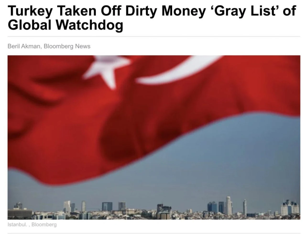 Türkiye'nin gri listeden çıkmasına ilk yorum ABD basınında! Yabancı yatırımcı yağacak!