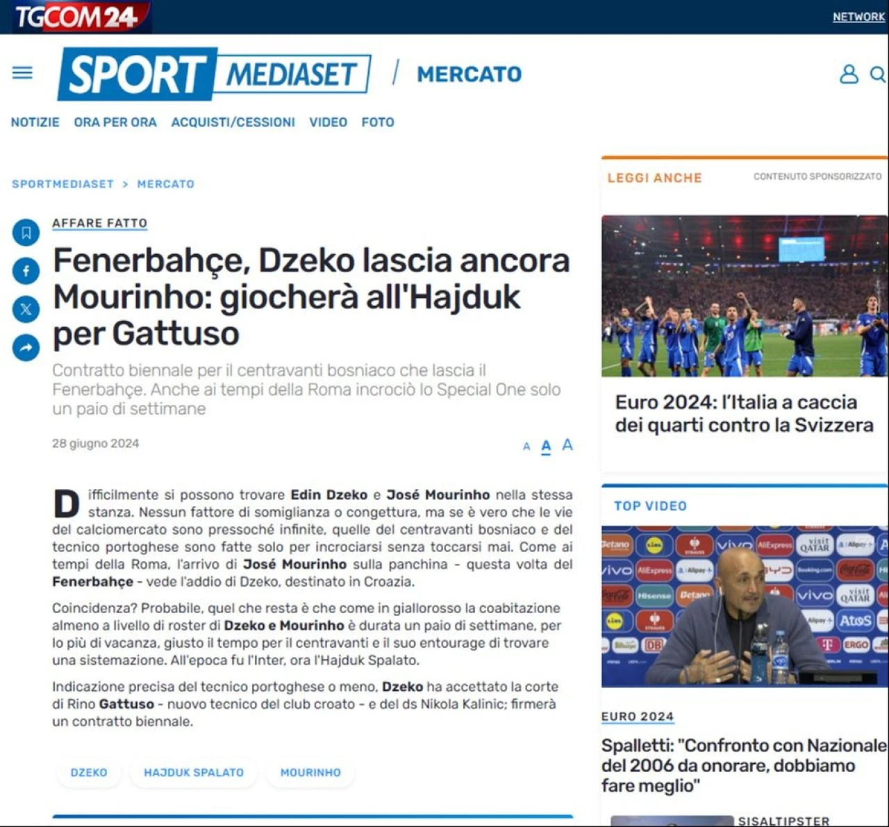 Fenerbahçe'de Edin Dzeko dönemi sona eriyor! Teklifi kabul etti - 2. Resim