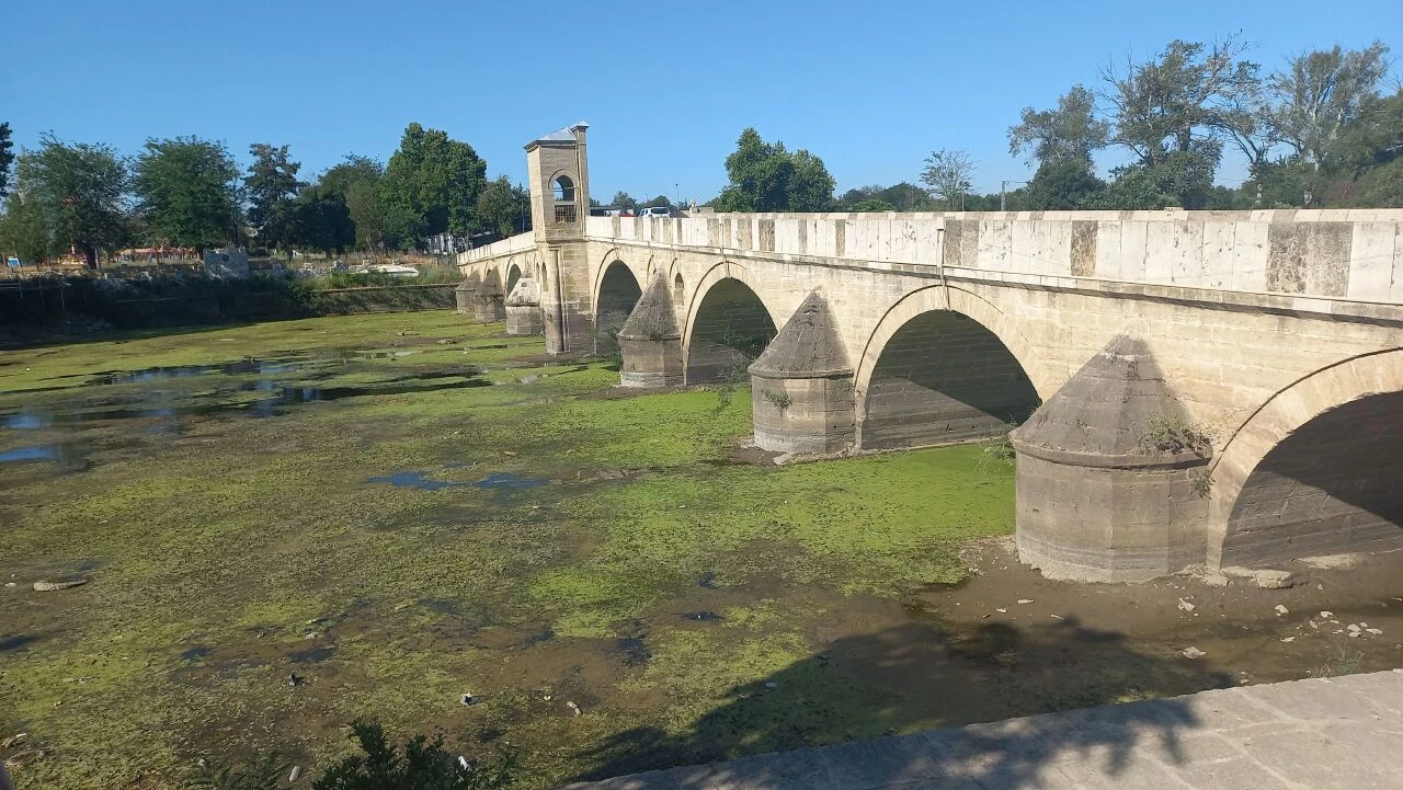 Tunca Nehri’ni kuraklık vurdu: Kontrollü sulamaya geçildi - 1. Resim