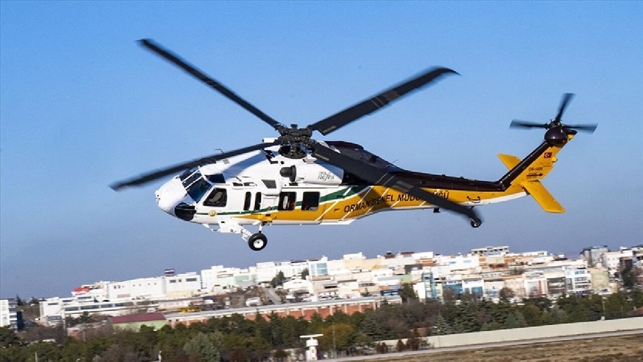 Yangın söndürme helikopterleri 1 saatte ortalama 20 ton su ile müdahale edebiliyor
