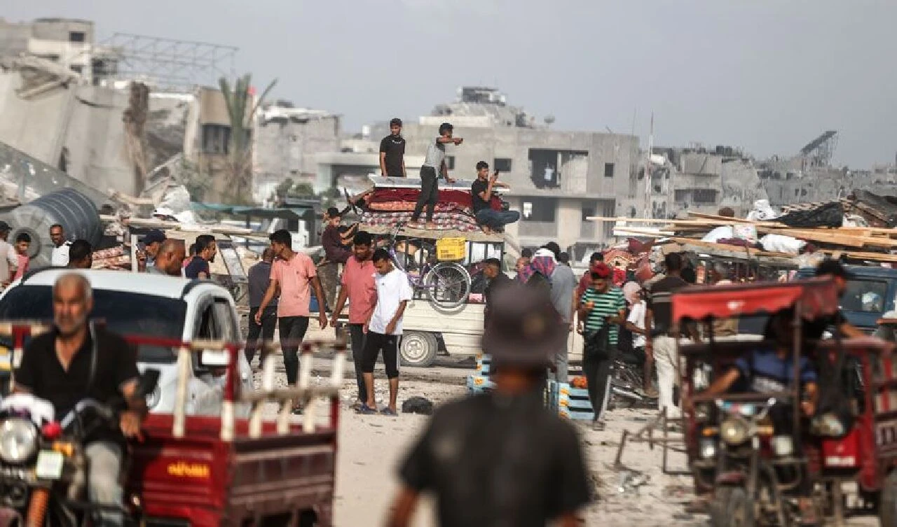 Gazze'de gidilecek güvenli yer yok ama Filistinliler yeniden zorunlu göçle karşı karşıya! İsrail emri verdi - 1. Resim