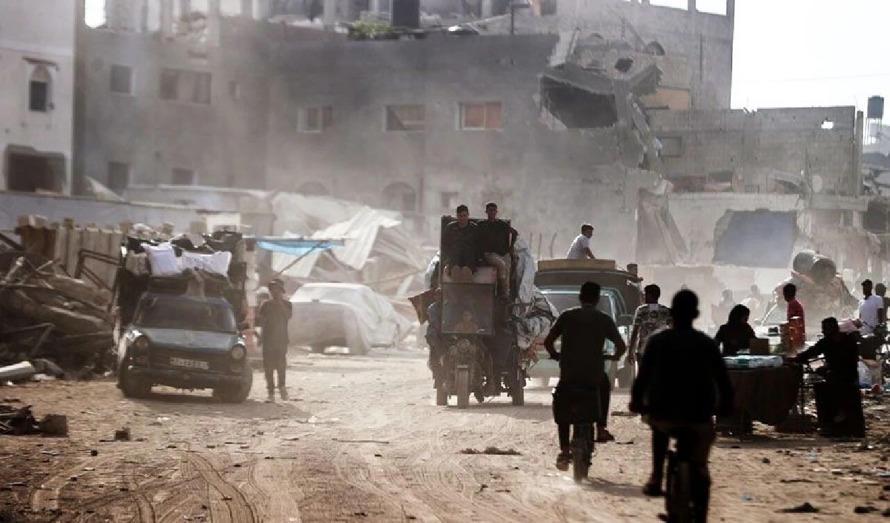 Gazze'de gidilecek güvenli yer yok ama Filistinliler yeniden zorunlu göçle karşı karşıya! İsrail emri verdi - 4. Resim