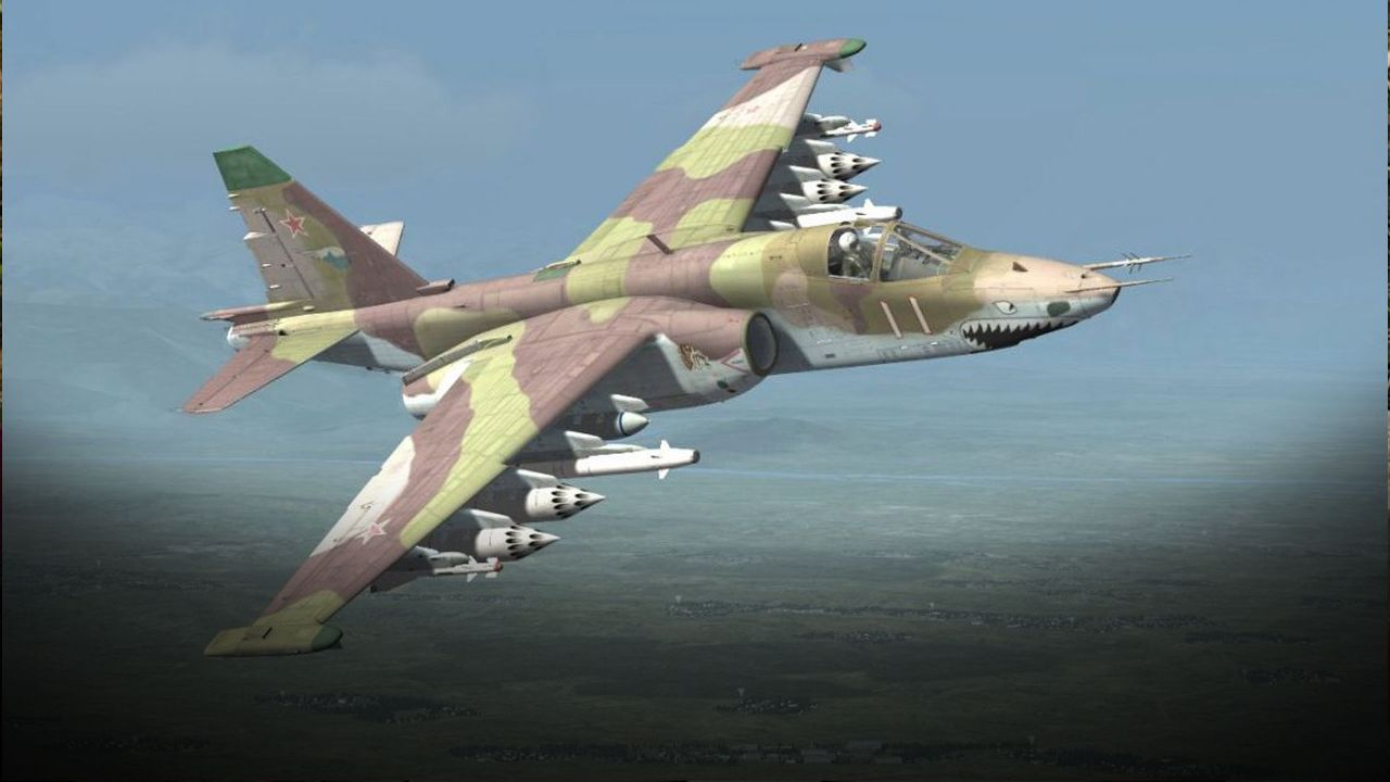 Gürcistan&#039;da Su-25 tipi savaş uçağı düştü!