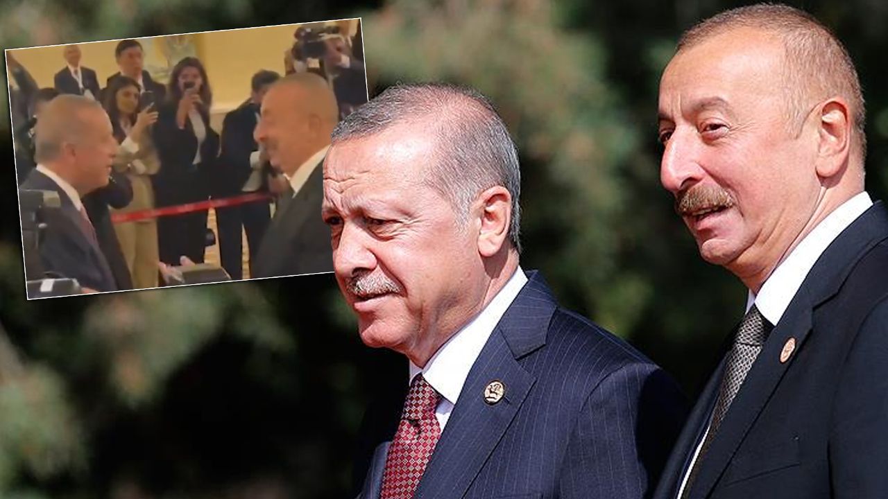 Cumhurbaşkanı Erdoğan ile İlham Aliyev arasında samimi diyalog  - Politika