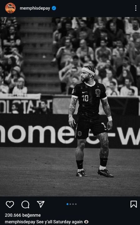 Hollanda'nın yıldızı Memphis Depay'dan Türkiye paylaşımı!