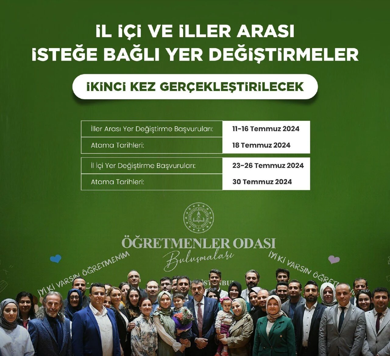 Öğretmenlere tayin müjdesi! Bakan Tekin il içi ve il dışı atama takvimini açıkladı