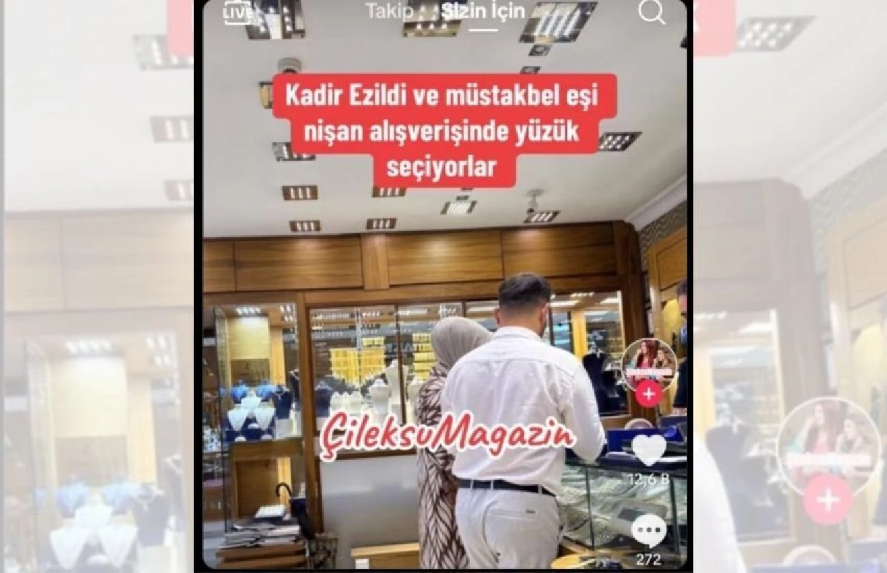 Kadir Ezildi, nişanlısı Gamze Türkmen ile ilk kez kameralara yansıdı! Görenler 'Maşallah' dedi - 1. Resim