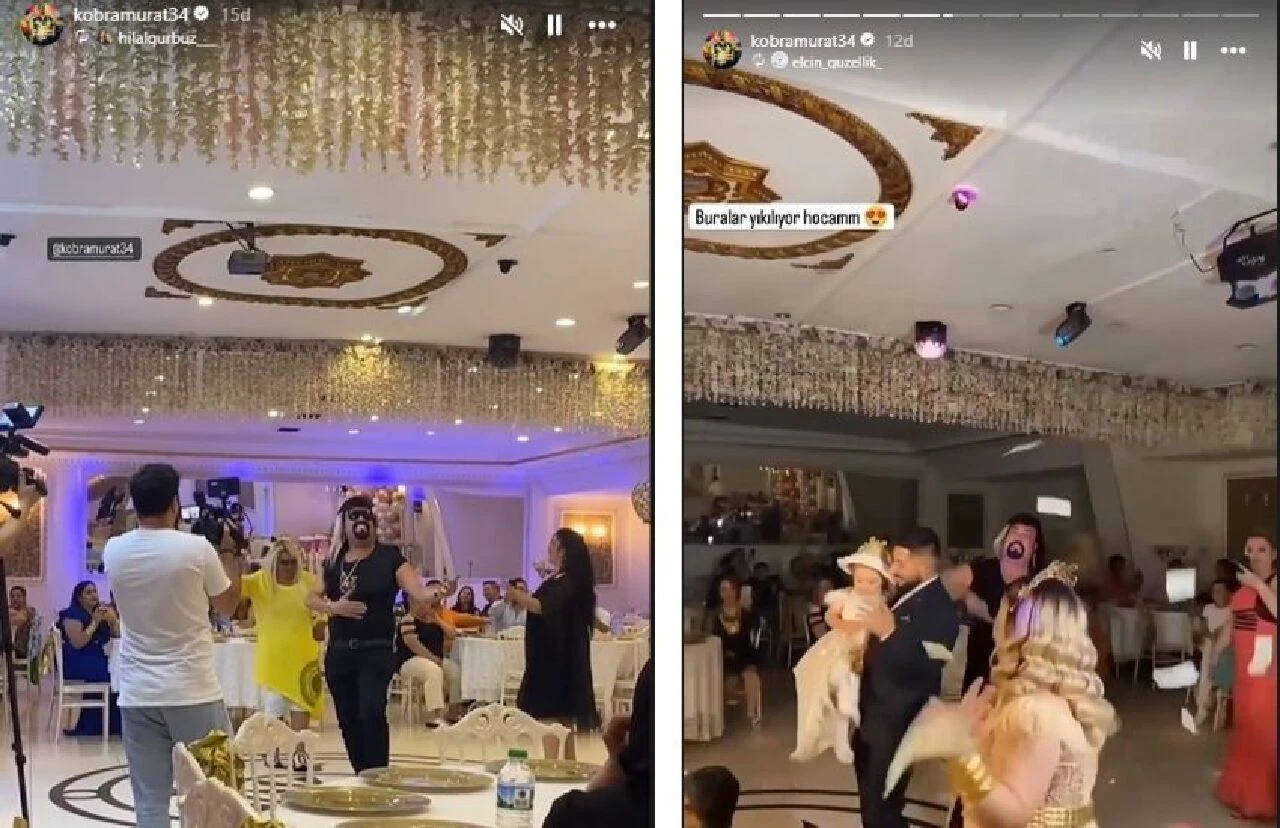 Kobra Murat torununun doğum gününde para saçtı! Küçük çocuğa tavrı tepki topladı