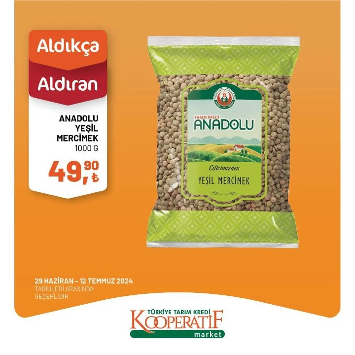 Tarım Kredi Kooperatif Marketlerde temmuz ayına özel indirim: 4-12 Temmuz fırsatları