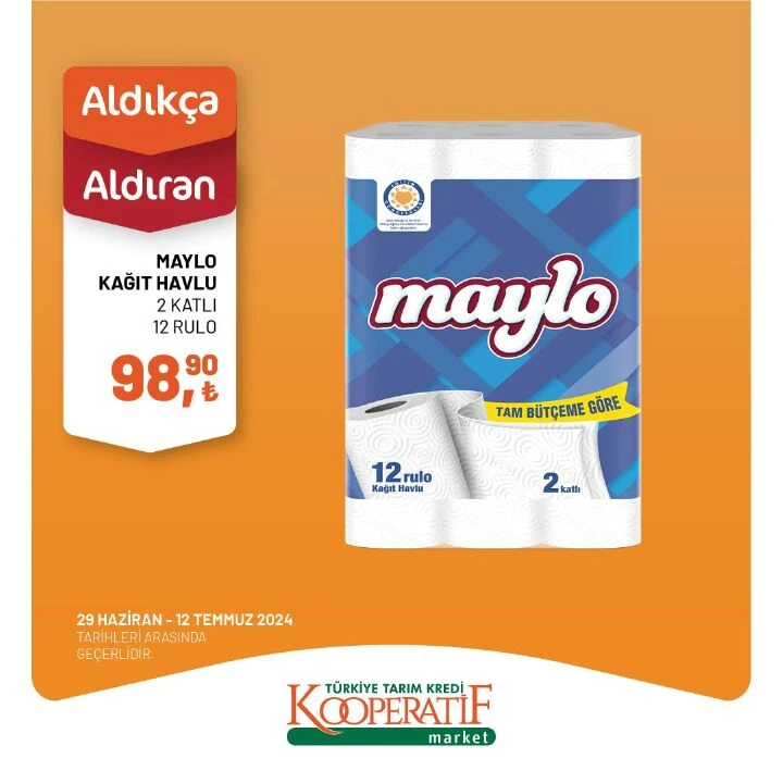 Tarım Kredi Kooperatif Marketlerde temmuz ayına özel indirim: 4-12 Temmuz fırsatları