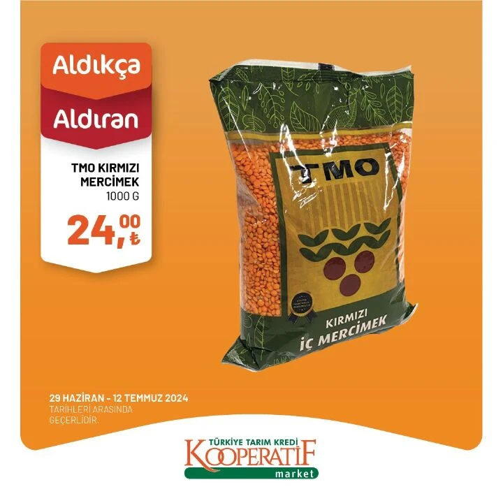 Tarım Kredi Kooperatif Marketlerde temmuz ayına özel indirim: 4-12 Temmuz fırsatları
