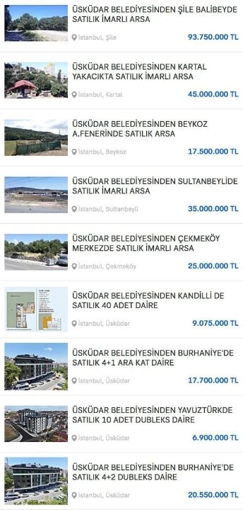 Üsküdar Belediyesi'nden dev arsa ve konut satışları! Eski Belediye başkanı Hilmi Türkmen ifşa etti - 2. Resim