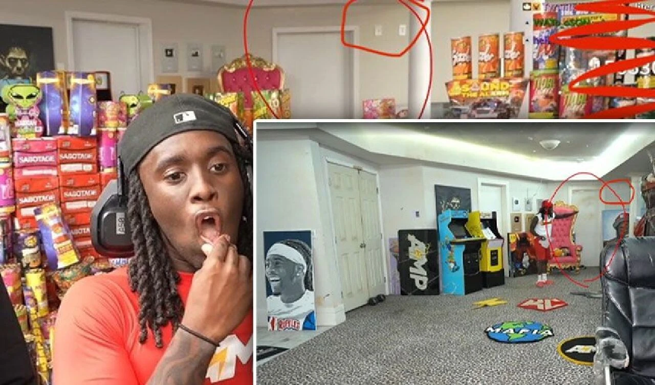 YouTuber Kai Cenat ve Mr. Beast'in oda dolusu havai fişeği patlattığı video kurgu çıktı!