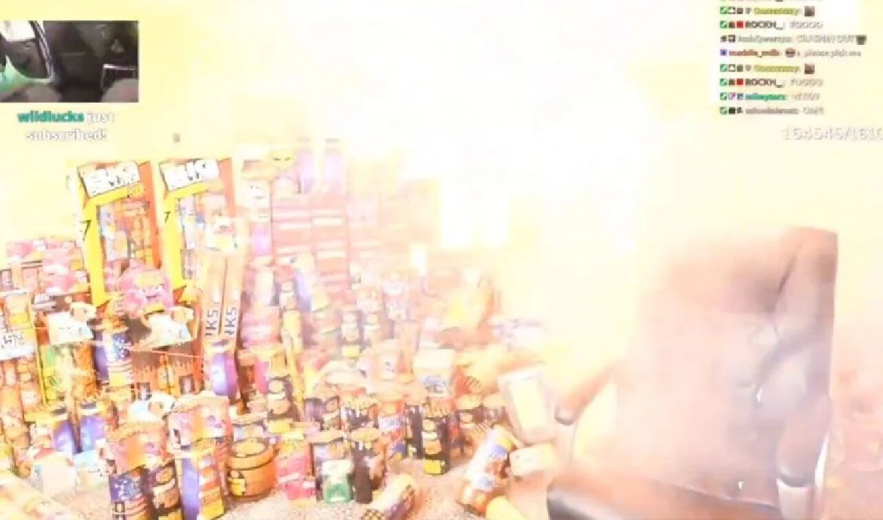 YouTuber Kai Cenat ve Mr. Beast'in oda dolusu havai fişeği patlattığı video kurgu çıktı!