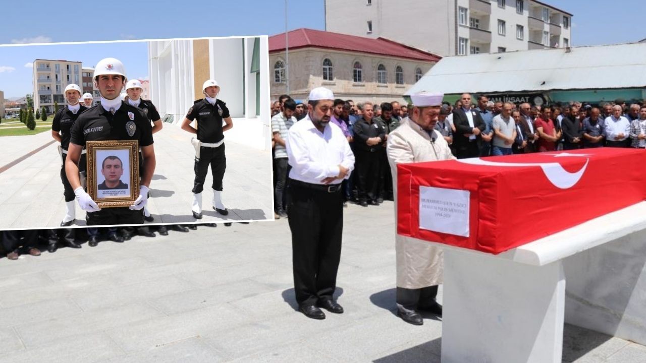 Ağrılı polis memuru Muhammed Şirin Yazıcı Eleşkirt’te son yolculuğuna uğurlandı