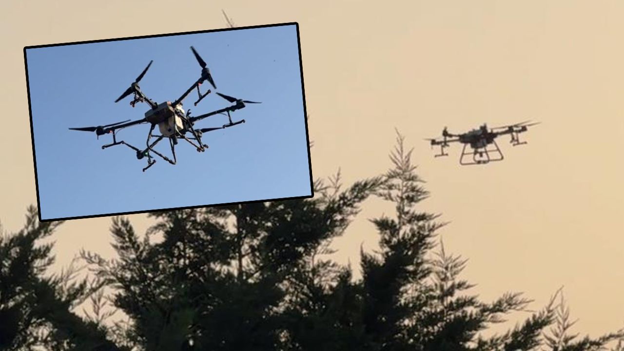 Drone ile sivrisineklere savaş açtılar! Tokat Belediyesi teknolojinin her türlü imkanını kullanıyor!