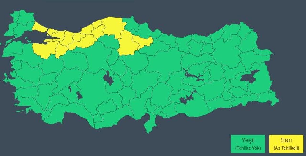 Meteoroloji 5 Temmuz hava durumu raporunu yayınladı: 14 ile sarı kod verildi! - 1. Resim