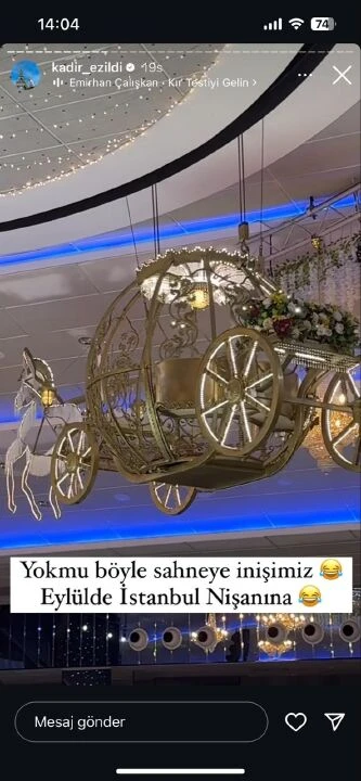 Kadir Ezildi nişan olayını abarttı! Gamze Türkmen ile bir değil 2 tören birden yapacaklar