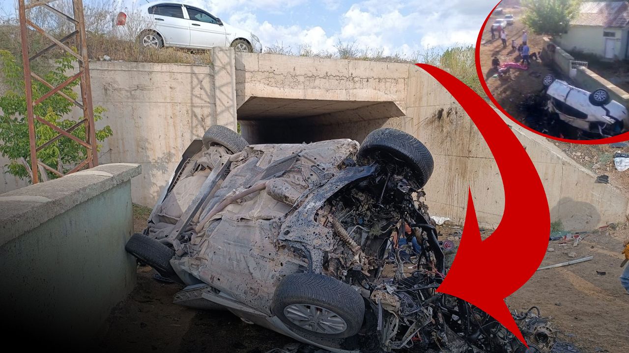 Erzurum'da kahreden kaza! Otomobil 5 metreden yere çakıldı: Ölü ve yaralılar var - Gündem