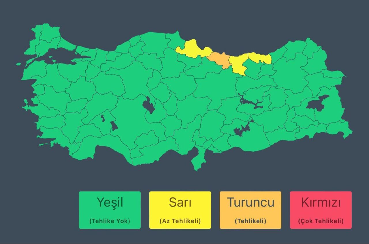 Meteoroloji’den 4 kente sarı ve turuncu kodlu uyarı: Sağanak ve dolu geliyor! - 1. Resim