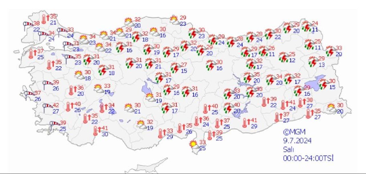 AFAD ve Meteoroloji'den uyarı geldi! Hava durumuna dikkat: Yağmur, sel ve kavurucu sıcaklar bir arada! - 1. Resim