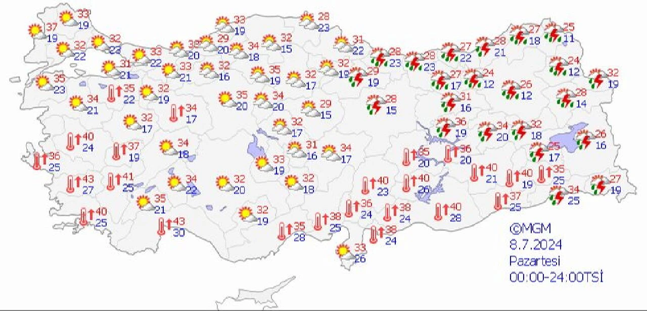 Meteoroloji, 6 il için kuvvetli yağış alarmı verdi! Hava durumu yayımlandı sel baskınlarına dikkat!