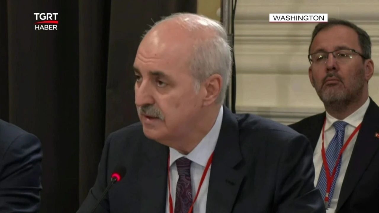 TBMM Başkanı Kurtulmuş'tan ABD'de Gazze mesajı: Drama göz yumamayız - 1. Resim