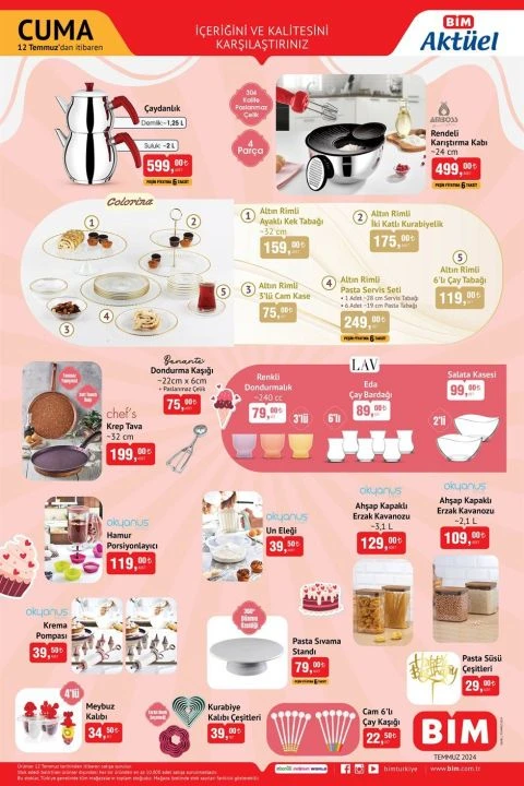 BİM 12 Temmuz aktüel kataloğunda elektrikli bisiklet, PS4, süpürge ve küçük ev aletleri gibi birçok ürün yer alıyor