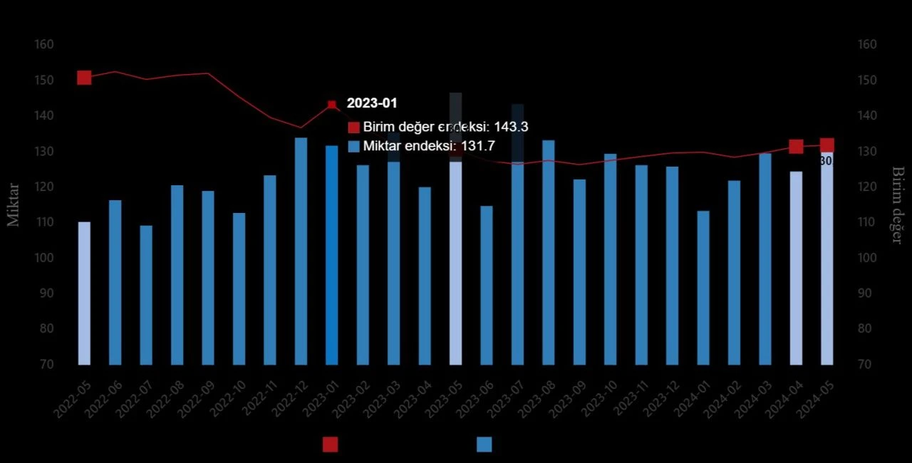 TÜİK Dış Ticaret  ve Ticaret Satış Hacim Endeksi verilerini açıkladı - 2. Resim