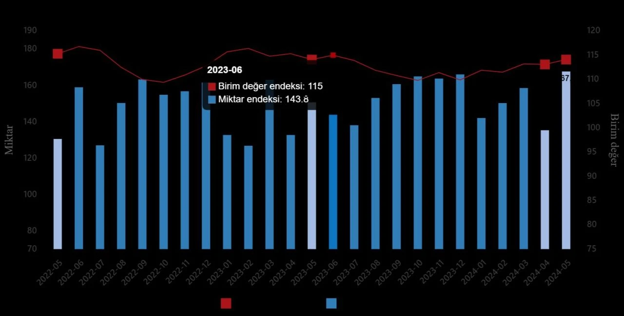 TÜİK Dış Ticaret  ve Ticaret Satış Hacim Endeksi verilerini açıkladı - 1. Resim