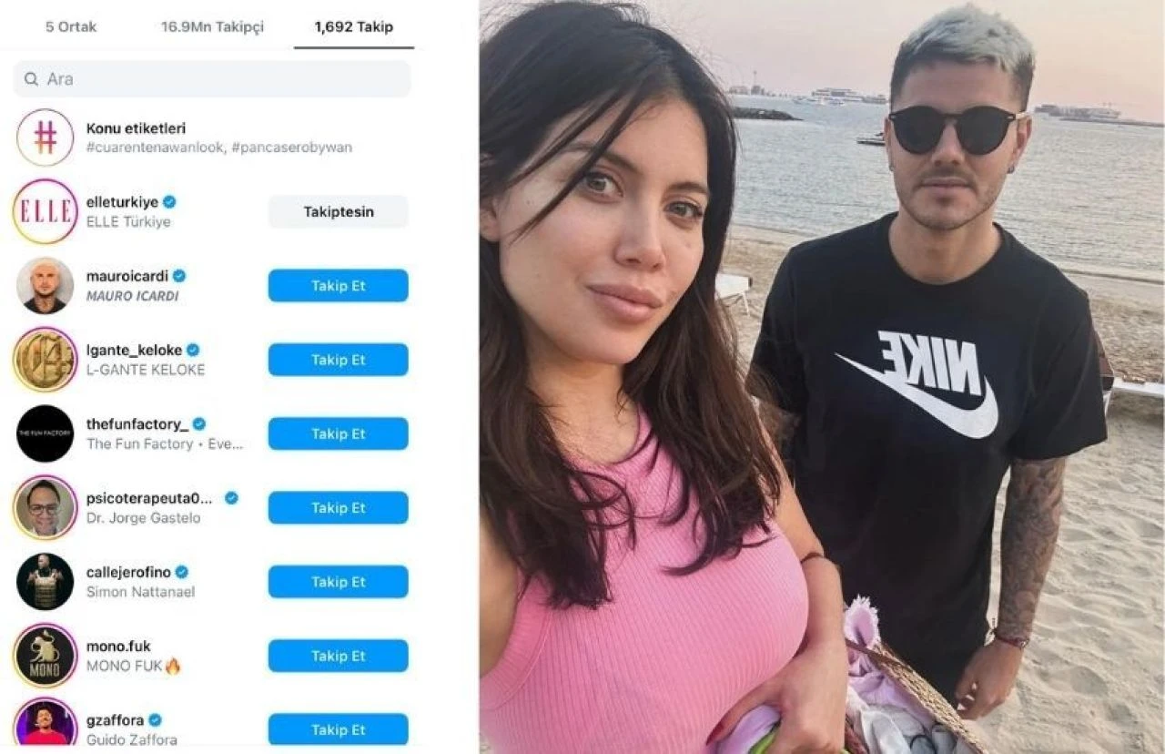 Wanda Nara'dan şaşırtan Instagram hamlesi! Önce boşanma açıklaması sonra takip - 1. Resim