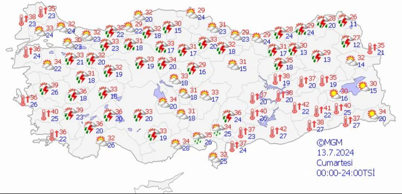 Hafta sonu hava nasıl olacak? İşte Meteoroloji'nin 13-14 Temmuz hava durumu raporu! - 1. Resim