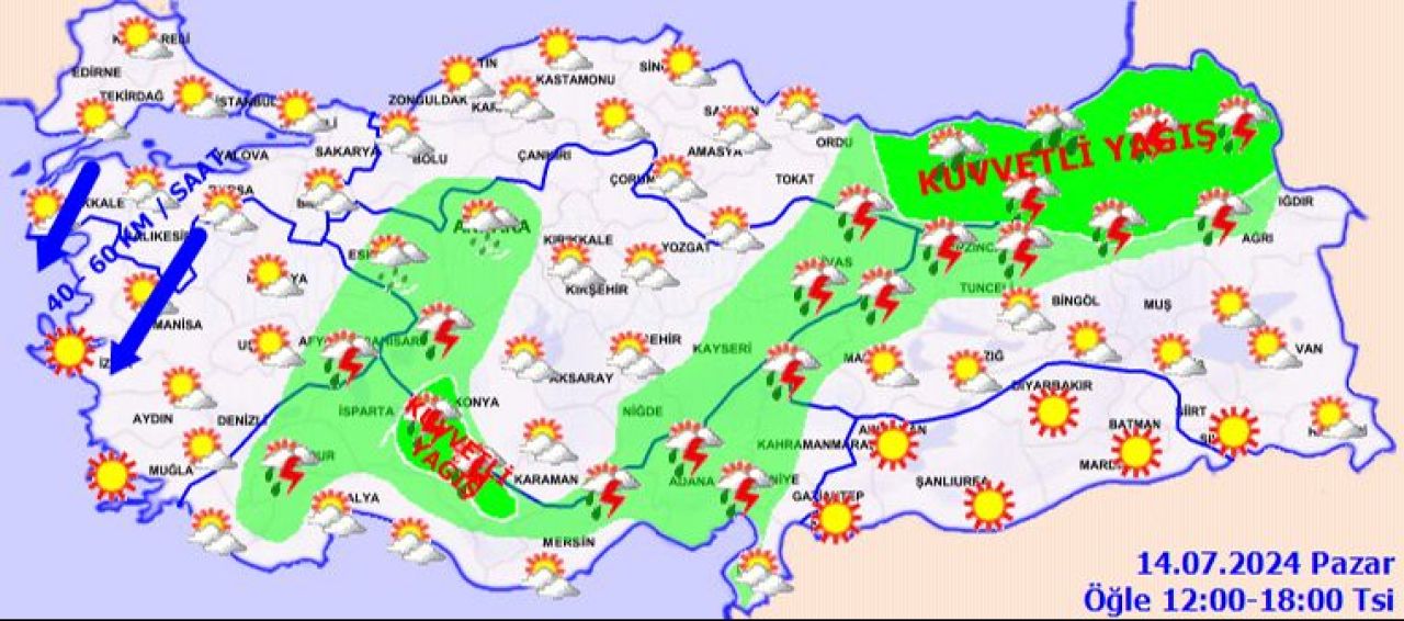 Meteoroloji uyardı: Öğleden sonra hava durumuna dikkat! Sel ve heyelan uyarısı yapıldı - 1. Resim