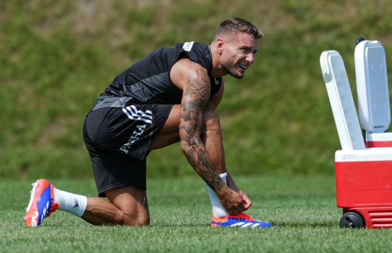 Beşiktaş'ın yeni transferi Ciro Immobile sahaya indi - 1. Resim