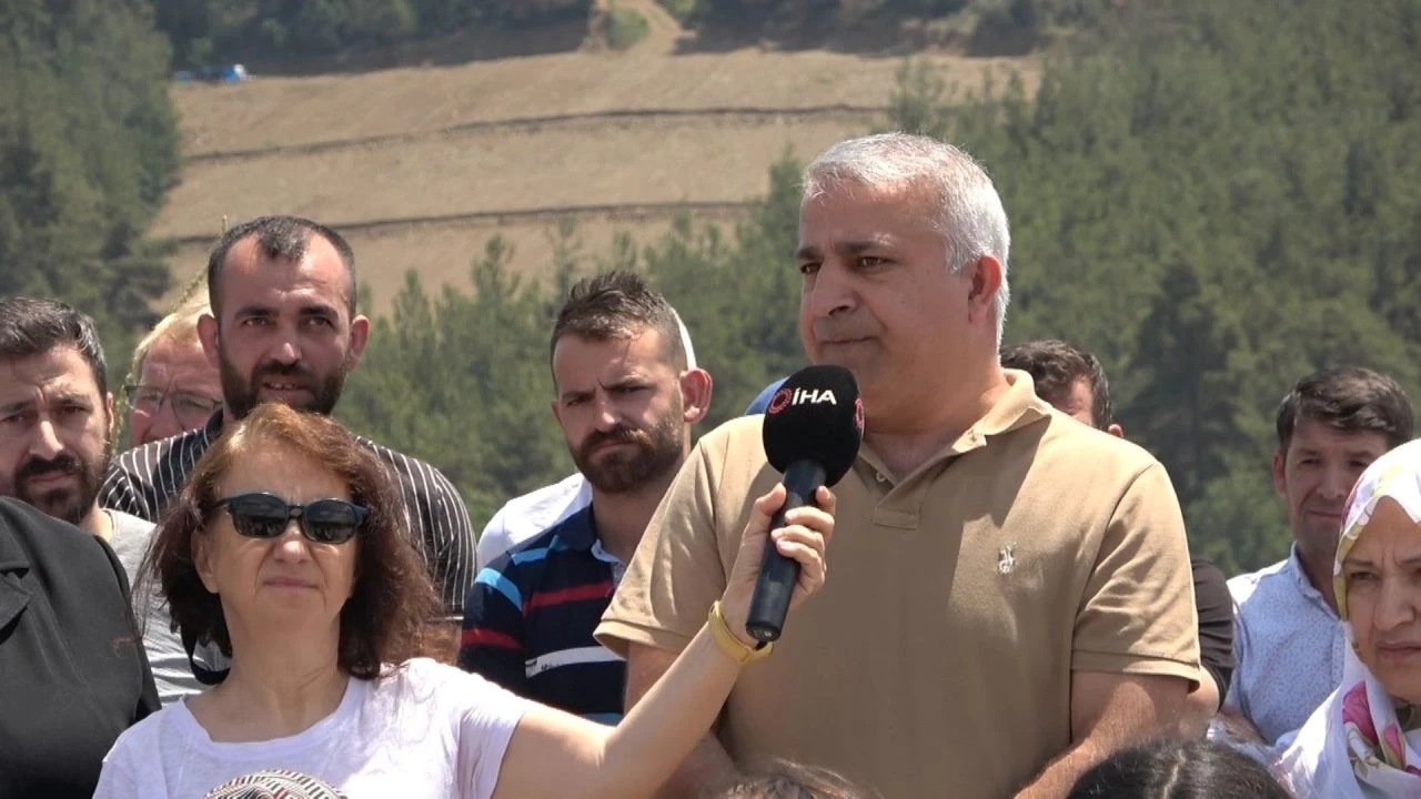 Yüzlerce ağaç kesildi, köylüler yaptığı eylemde hıçkıra hıçkıra ağladı