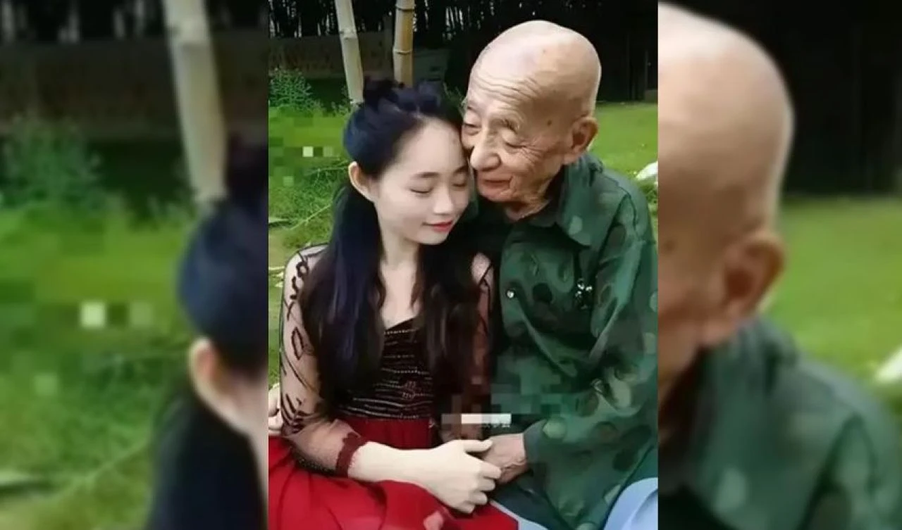 Aralarındaki yaş farkı dudak uçuklattı! Genç kadın, huzurevinde tanıştığı adamla evlendi