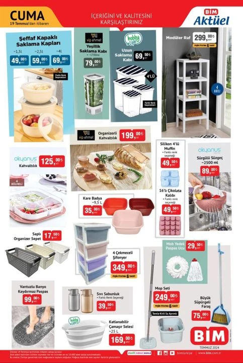 Bim 19 Temmuz aktüel kataloğunda iPhone 12 ve deniz tatiliniz için gerekli tüm ürünler yer alıyor