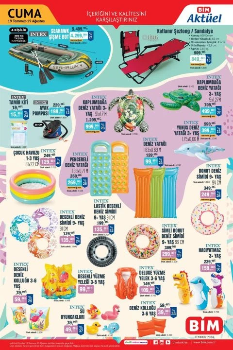 Bim 19 Temmuz aktüel kataloğunda iPhone 12 ve deniz tatiliniz için gerekli tüm ürünler yer alıyor