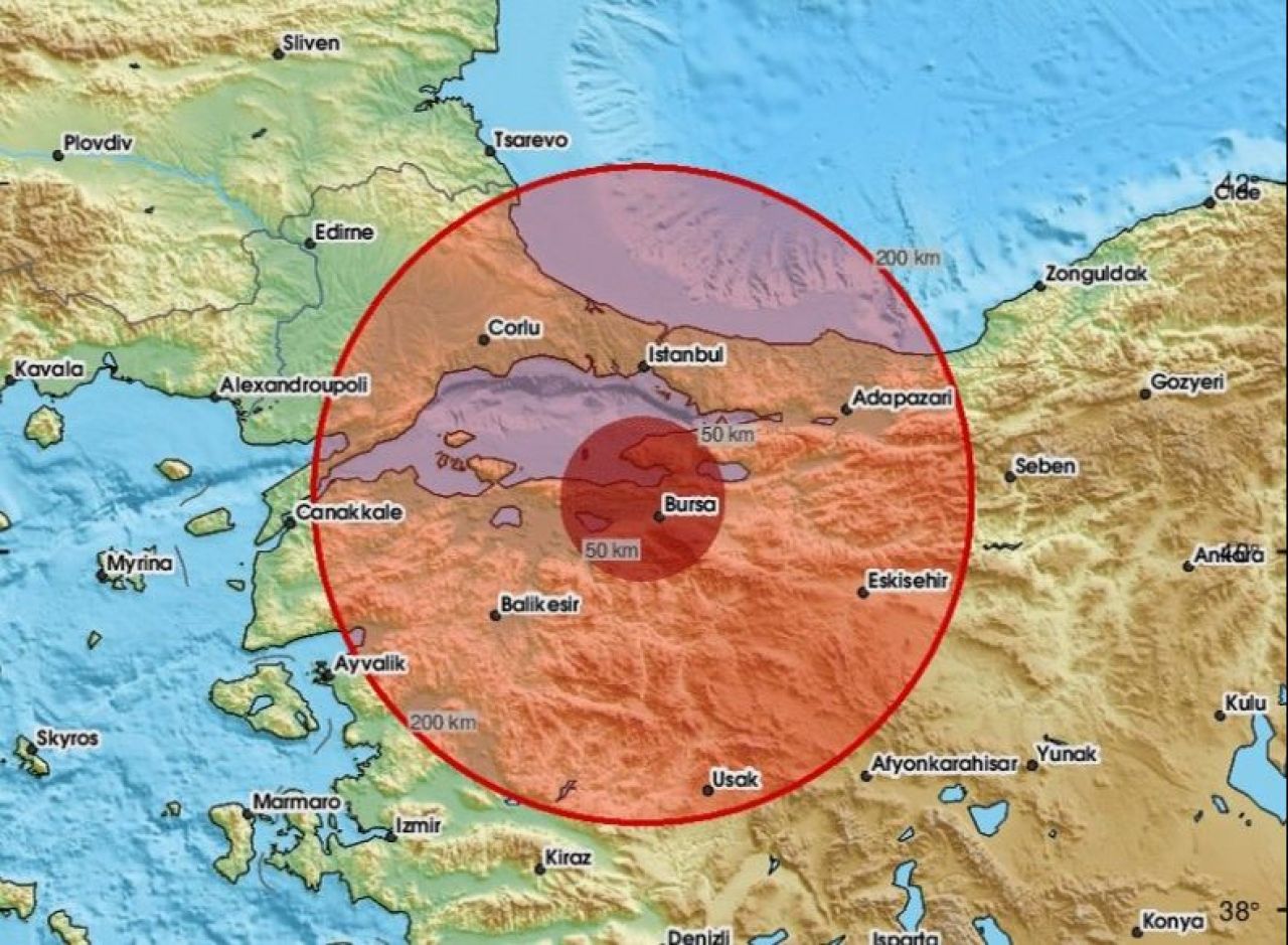 Bursa'da deprem oldu! AFAD'dan açıklama geldi - 1. Resim