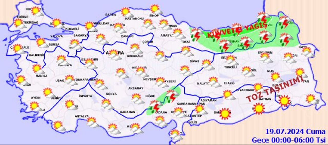 Sıcak hava etkisini artırıyor! Meteoroloji'den 18 Temmuz hava durumu raporu - 5. Resim