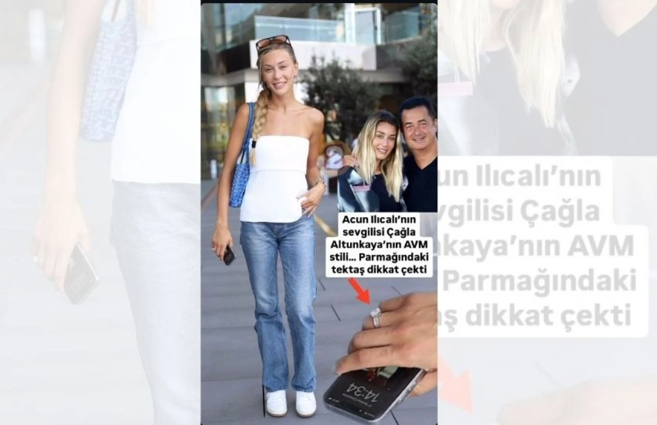 Acun Ilıcalı'nın sevgilisi Çağla Altunkaya'nın servet değerindeki yüzüğü - 1. Resim